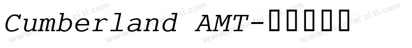 Cumberland AMT字体转换